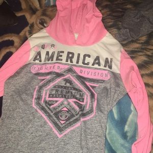 Pink American fighter shirt ...